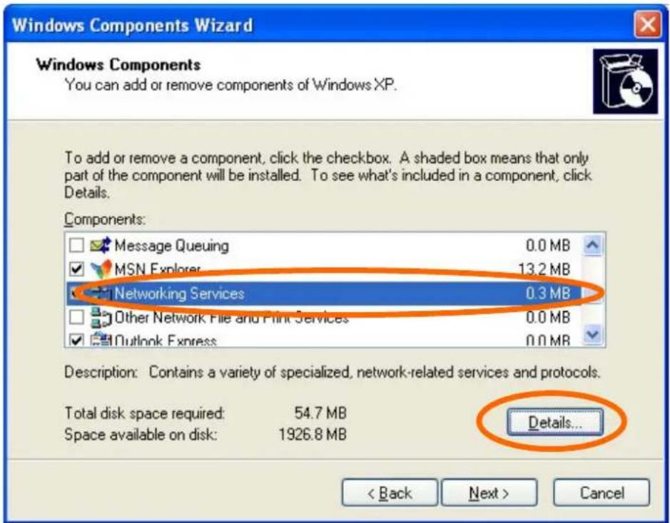 AIRLIVE OD-325HD - Click Add/Remove Windows Components - 1