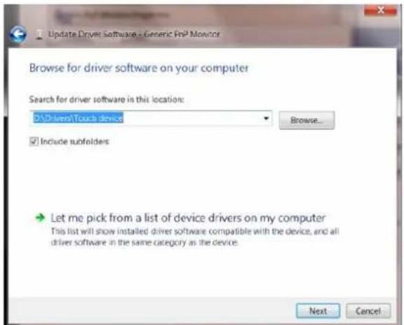 AOC e950Sw - Click the "Driver" tab. - 3