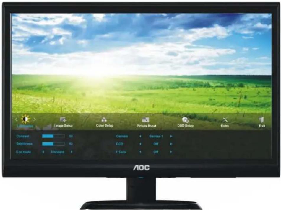 AOC e950Sw - OSD Setting - 1