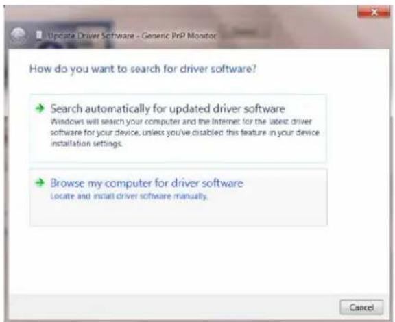 AOC e950Sw - Click the "Driver" tab. - 2