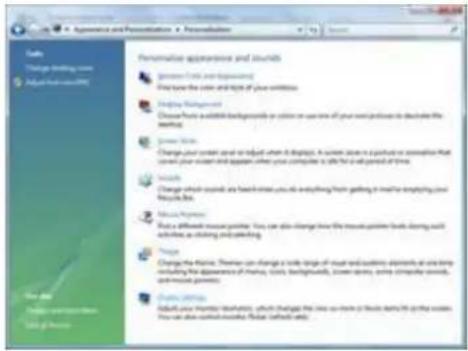 AOC e950Sw - Click Display Settings. - 1