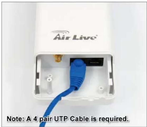 Air Live® Note: A 4 pair UTP Cable is required.