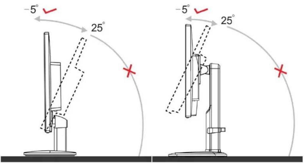 AOC I2470PWQU - Adjusting Viewing Angle - 1