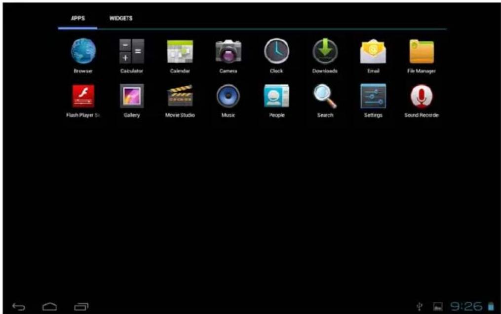 Adj 400-00009 - Opening the All Apps screen - 2