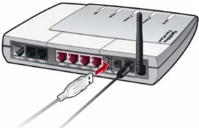 AVM FRITZ!Box Fon WLAN 7140 - Connecting USB Devices - 3