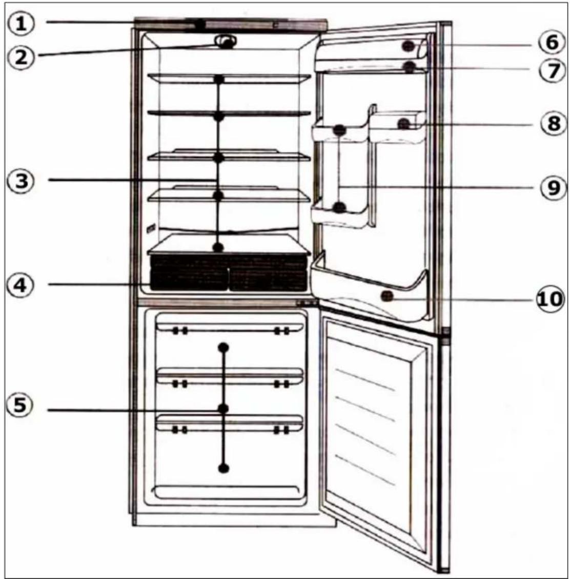 BAUMATIC BR27B - Description of the BR27B fridge freezer - 1