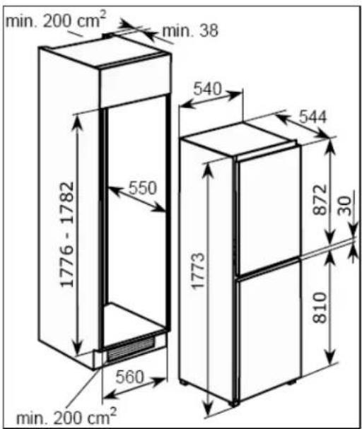 BAUMATIC BR27B - Specifications of your BR27B fridge freezer - 1
