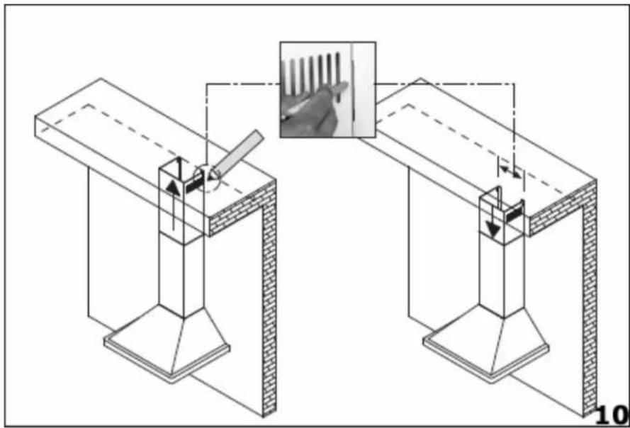 BAUMATIC BTC6720SS - Fitting the chimney - 2