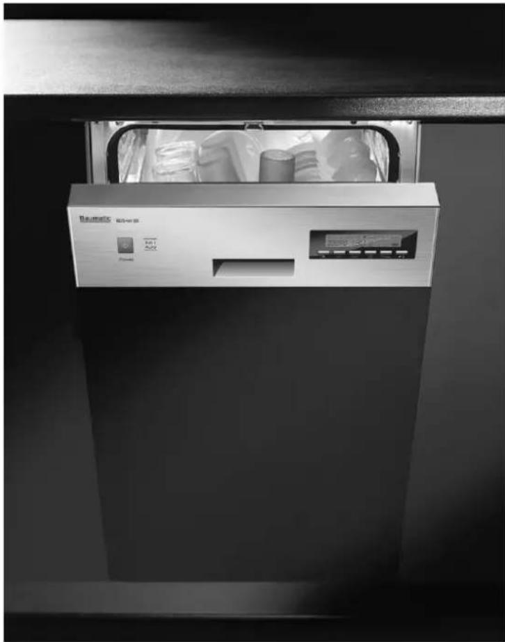BAUMATIC BDS461SS - Návod k obsluze pro Váš přístroj Baumatic BDSů61SS ú5 cm Polointegrovaná plně elektronická myčka nádobí - 1