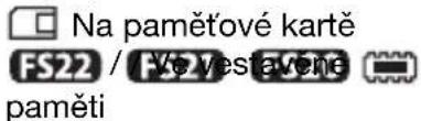 Na paměťové kartě FS22 / Vé věs avené paměti
