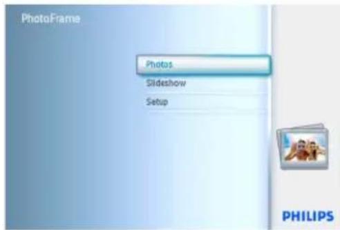 PhotoFrame Photos Slideshow Setup PHILIPS