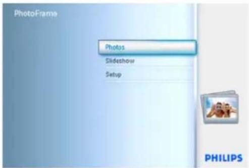 PhotoFrame Photos Slideshow Setup PHILIPS