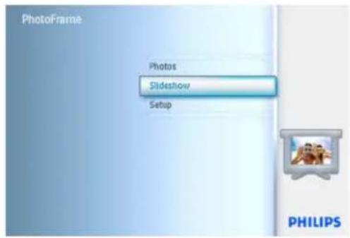 PhotoFrame Photos Slideshow Setup PHILIPS