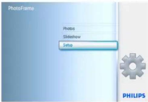 PhotoFrame Photos Slideshow Setup PHILIPS