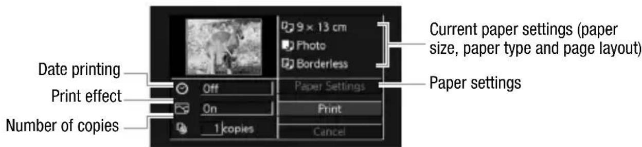 CANON Legia HF R17 - Selecting the Print Settings and Printing - 7