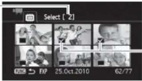 CANON Legia HF R17 - Pre-selecting Recordings from the Index Screen - 4