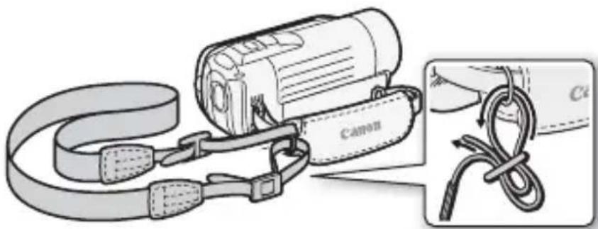CANON Legia HF R17 - To attach an optional shoulder strap - 1