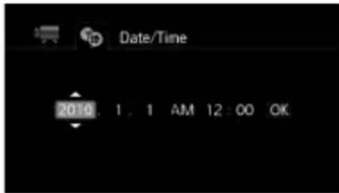 Date/Time 2010 1, 1 AM 12:00 OK