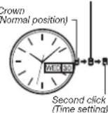 CASIO EF-129D-2AVEF - To set the day and day of the week - 1