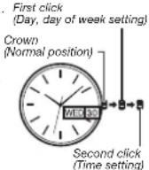 CASIO EF-129D-2AVEF - To set the time - 1