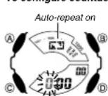 CASIO GA-110C-1AER - To configure countdown start time and auto-repeat settings - 1