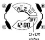 CASIO GA-110C-1AER - To set an alarm time - 1