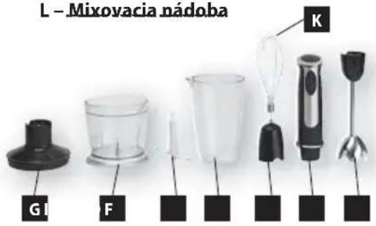 L - Mixovacia nádoba G I F K