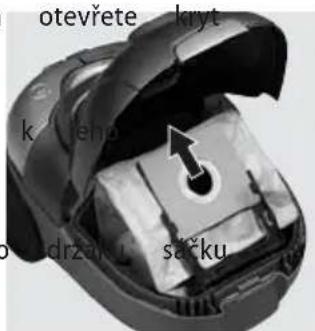 otevřete kryt krého sáčku