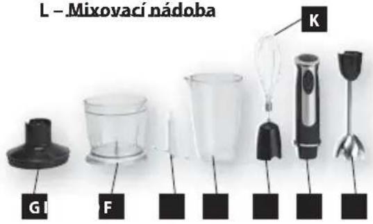L - Mixovací nádoba G I F K