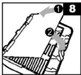 Diagram with numbered annotations pointing to structural elements, likely from a technical or engineering drawing.