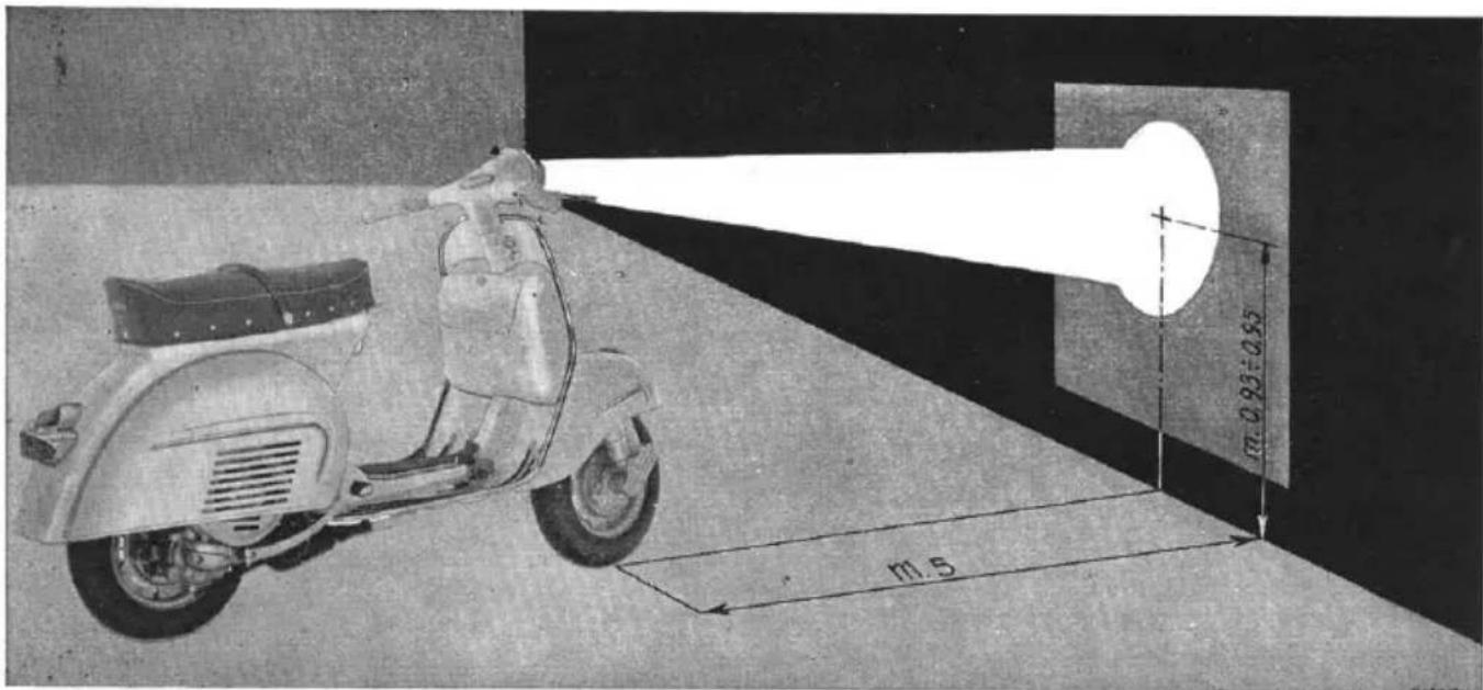 VESPA GS - SETTING THE HEADLAMP BEAM - 1