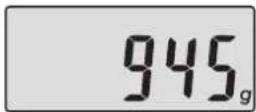 Zelmer 34Z052 - NOTE: If the product is very light, the scale will display 0 if it is set in the English unit mode (lb). - 2