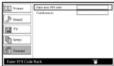 FUNAI LT8-M40BB - "Enter PIN Code" - 1
