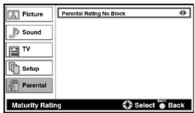 FUNAI LT8-M40BB - "Maturity Rating" - 1
