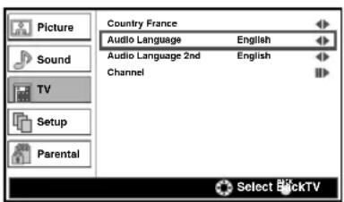 FUNAI LT8-M40BB - "Audio Language" - 1