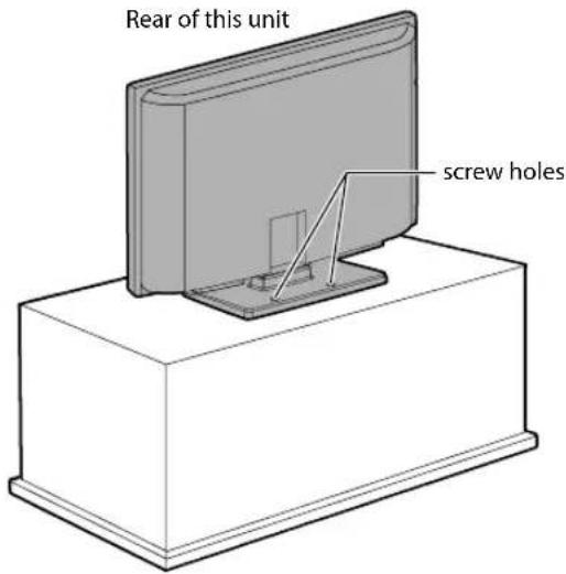 FUNAI LT8-M40BB - Fixing the Unit on Your Furniture - 1