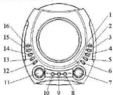 Technical diagram of a mechanical component with numbered parts for identification