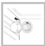INDESIT K3G52S.A(W) - Replacing the oven light bulb - 1