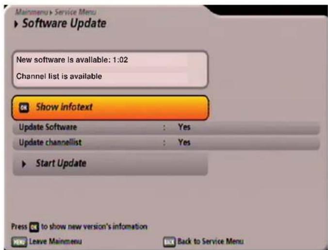 KATHREIN UFS 922sw - Main menu - Service menu - 6