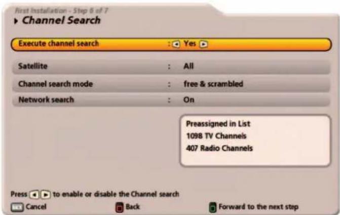 KATHREIN UFS 922sw - Channel Search - 2
