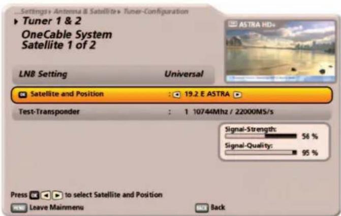 KATHREIN UFS 922sw - Satellite 1: .... - 2