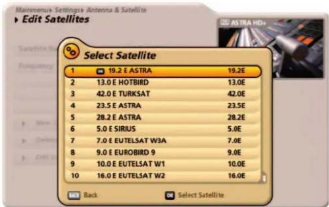 KATHREIN UFS 922sw - Satellite Name - 1