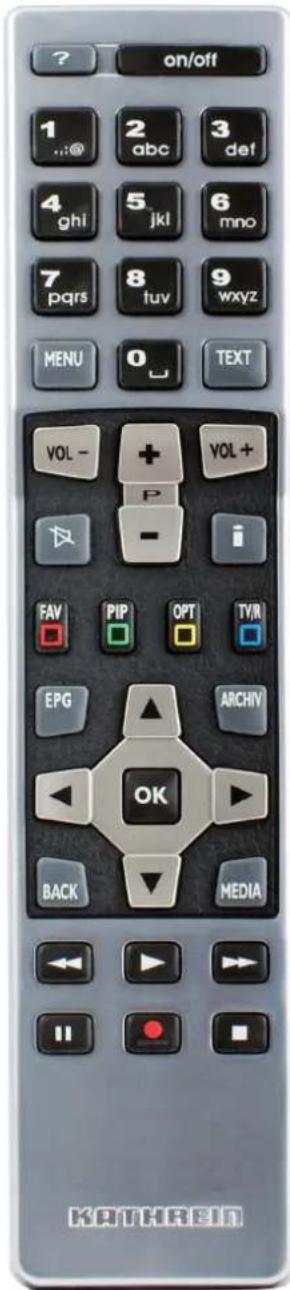 KATHREIN UFS 922sw - Selection options (remote control buttons in the recording archive) - 1