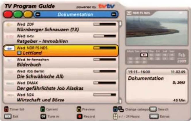 KATHREIN UFS 922sw - Categories view - 1