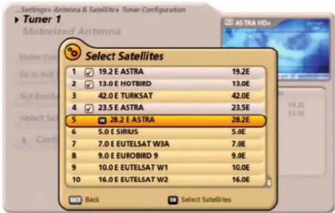 KATHREIN UFS 922sw - LNB Setting: - 1