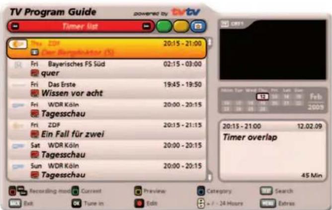 KATHREIN UFS 922sw - Overlaps of recordings - 1