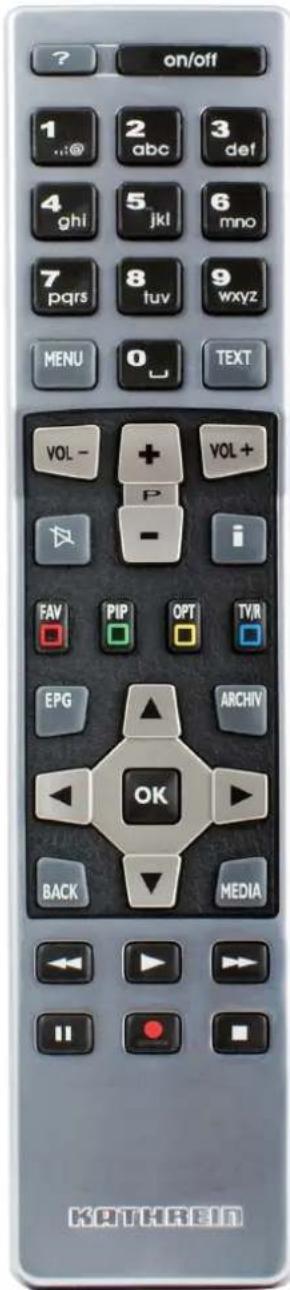 KATHREIN UFS 922sw - Selection options (remote control buttons in the EPG) - 1