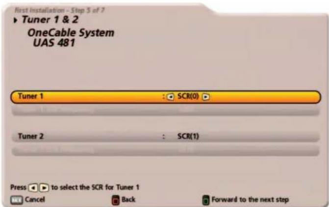 KATHREIN UFS 922sw - Select Satellites - Tuner 1 - 3