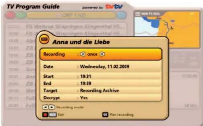 KATHREIN UFS 922sw - Programme appears in EPG: - 1