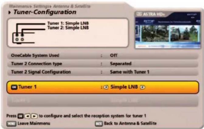 KATHREIN UFS 922sw - Tuner 1 - 1